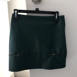 Good To Be Bad Evergreen Crocodile Mini Skirt